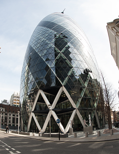 laminated glass on London building