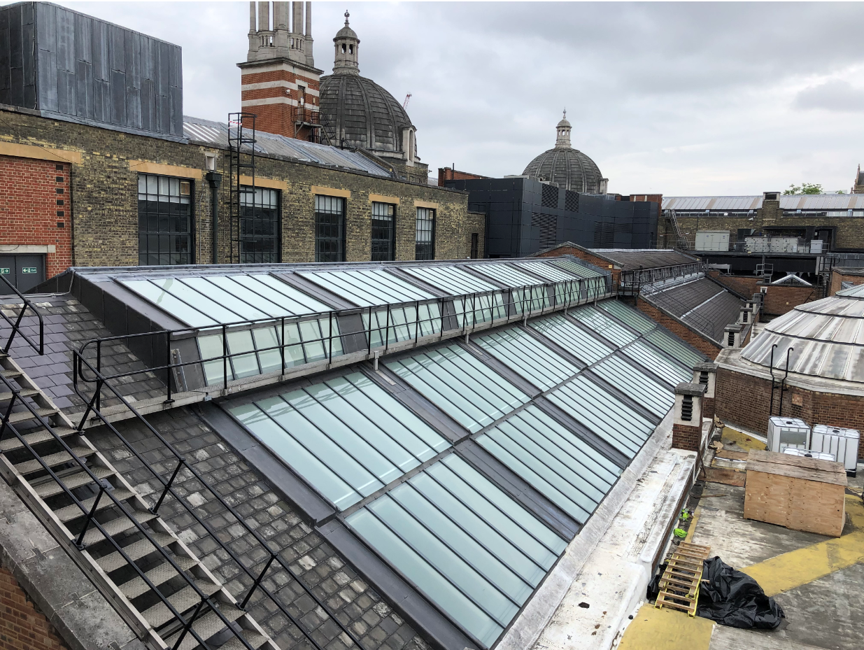 roof glazing replacement at v&a museum london